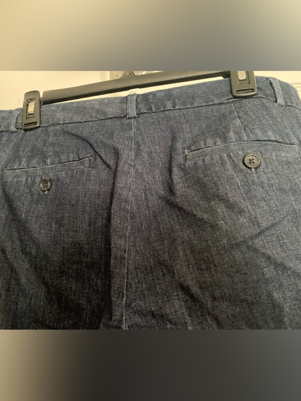 Banana Republic Avery Navy/Denim Dress Pants 31/12 - Picture 3 of 6